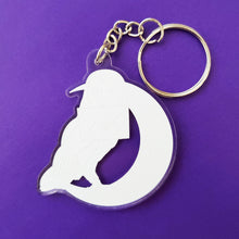 Load image into Gallery viewer, Owl Moon Acrylic Keychain