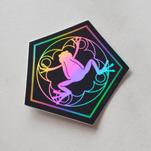 Load image into Gallery viewer, Choco Frog Holographic Vinyl Sticker