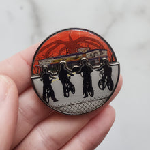 Load image into Gallery viewer, Up Is Down Spinner Enamel Pin