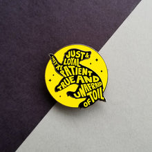 Load image into Gallery viewer, Badger House Pride Yellow Enamel Pin
