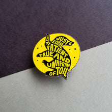 Load image into Gallery viewer, Badger House Pride Yellow Enamel Pin