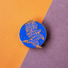 Load image into Gallery viewer, Eagle House Pride Blue Enamel Pin