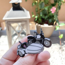 Load image into Gallery viewer, Flying Motorbike Enamel Pin