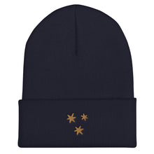 Load image into Gallery viewer, 3 Stars Snug Fit Cuffed Beanie