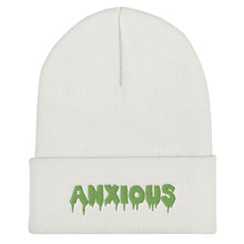 Load image into Gallery viewer, Anxious Horror Lime Snug Fit Cuffed Beanie