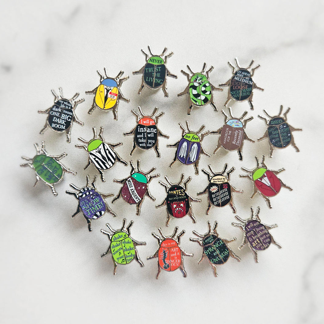 Mini Beetle Enamel Pins