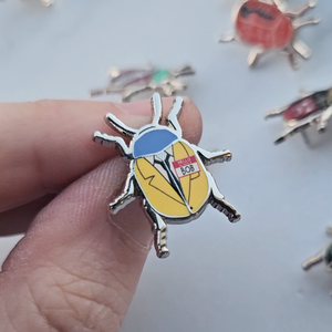 Mini Beetle Enamel Pins