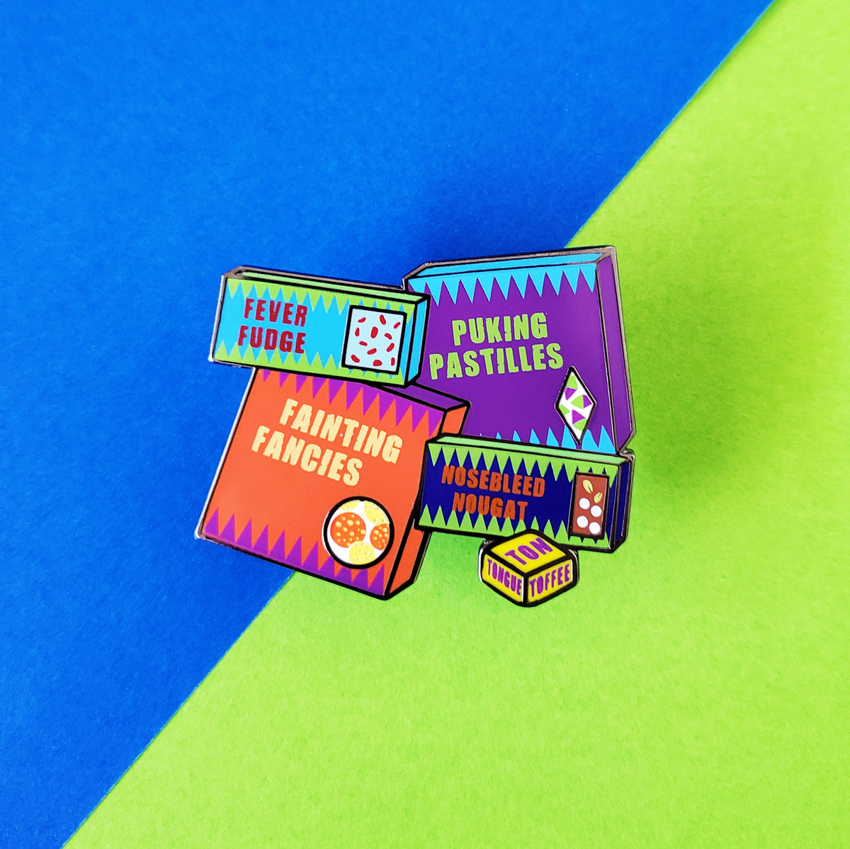 Sneaky Snacks Enamel Pin – Swish & Flick