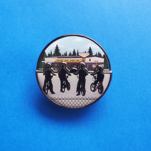 Load image into Gallery viewer, Up Is Down Spinner Enamel Pin