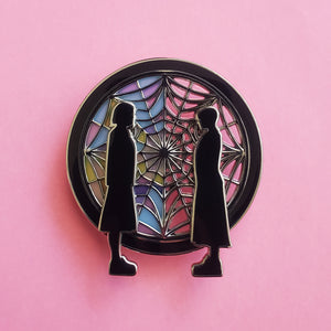 The Silhouetted Window Enamel Pin