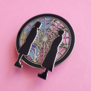 The Silhouetted Window Enamel Pin