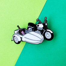 Load image into Gallery viewer, Flying Motorbike Enamel Pin