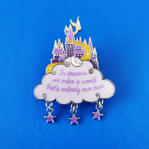 In Dreams Purple Enamel Pin