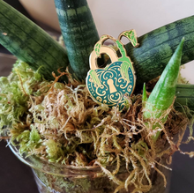 Load image into Gallery viewer, Magical Plant Creature Lock Enamel Pin