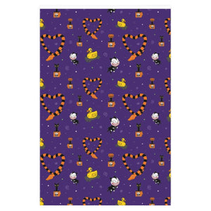 Haunted Toys Purple Wrapping Paper