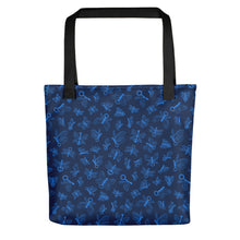 Load image into Gallery viewer, Flying Keys Blue Tote Bag