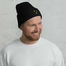Load image into Gallery viewer, 3 Stars Snug Fit Cuffed Beanie