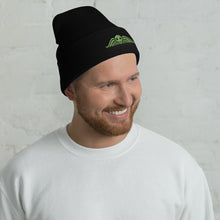 Load image into Gallery viewer, Beetle Lime Snug Fit Cuffed Beanie