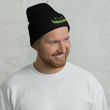 Load image into Gallery viewer, Pumpkin King Lime Snug Fit Cuffed Beanie