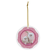 Load image into Gallery viewer, White Kittens Plate Ornament